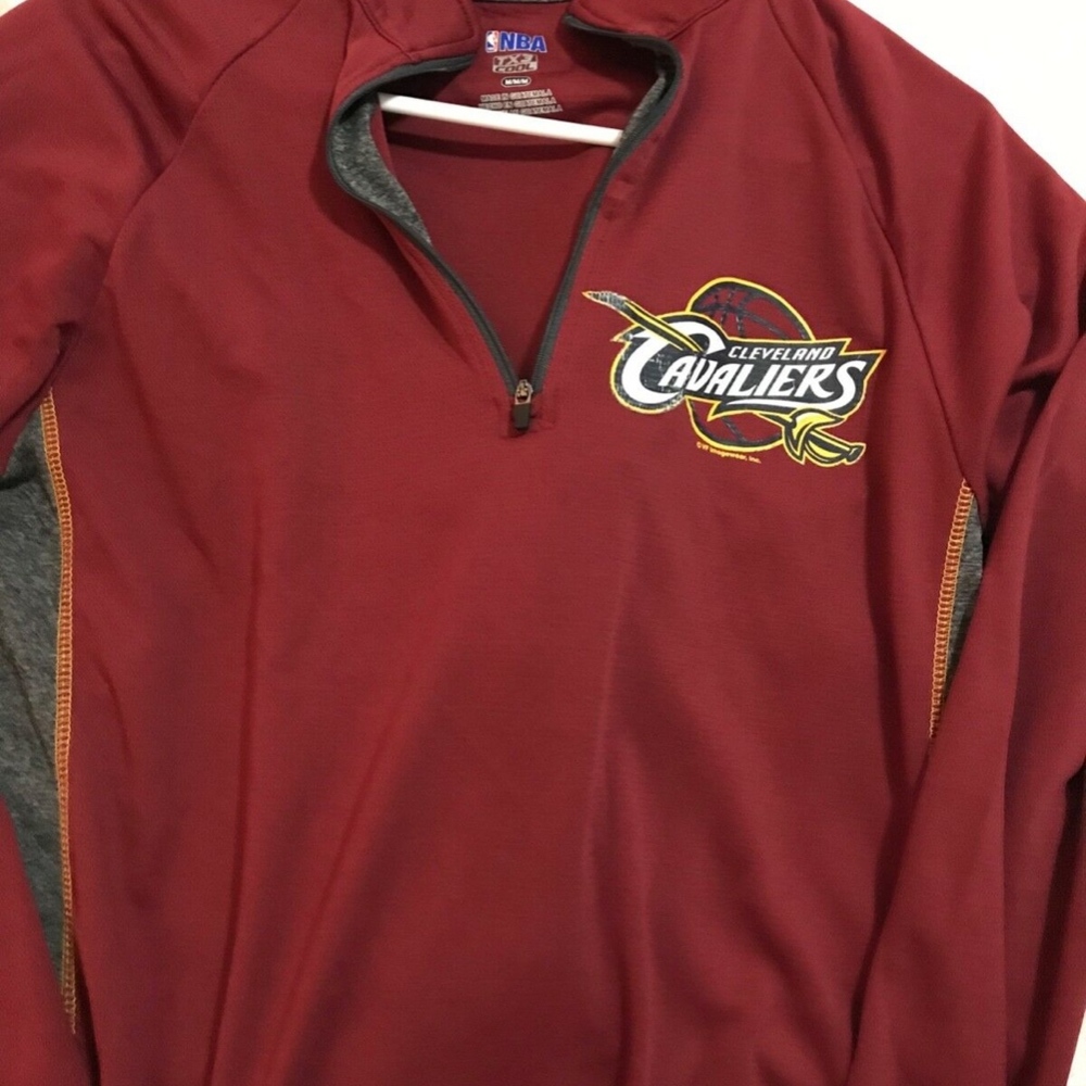 Cleveland Cavaliers Red Quarter Zip Warm Up Jacket